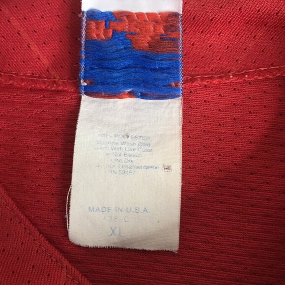 Vintage Rare Majestic Atlanta Braves MLB Red Baseball Jersey Made In USA Size XL - Picture 13 of 16